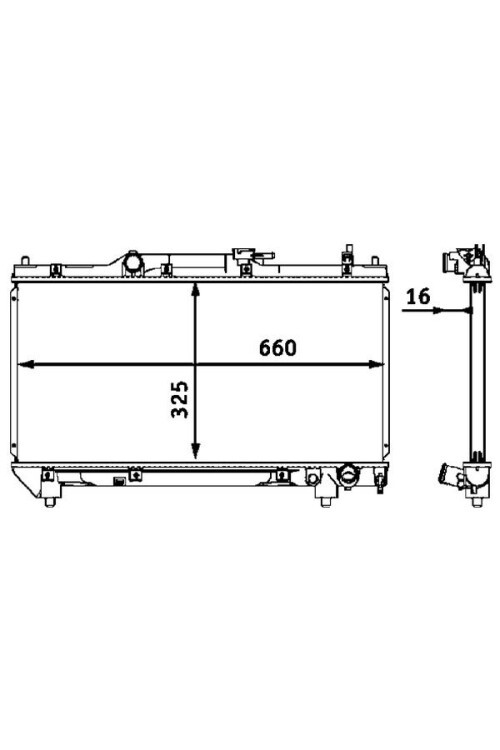 Kühlmittelkühler TOYOTA AVENSIS