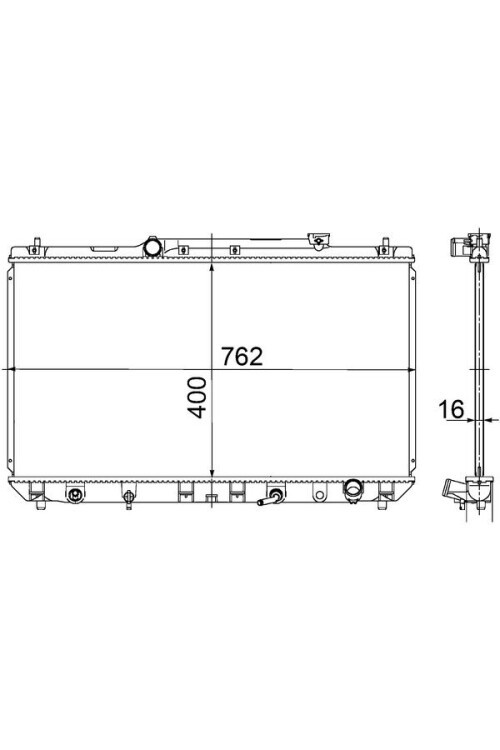 Kühlmittelkühler TOYOTA CAMRY