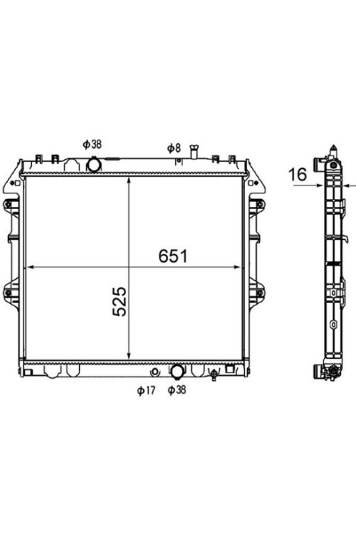 Kühlmittelkühler Toyota Hi-Lux / 4 Runner