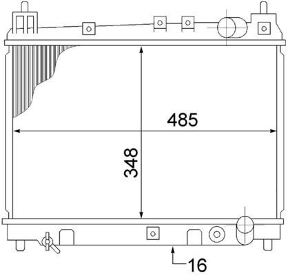 Kühlmittelkühler TOYOTA YARIS