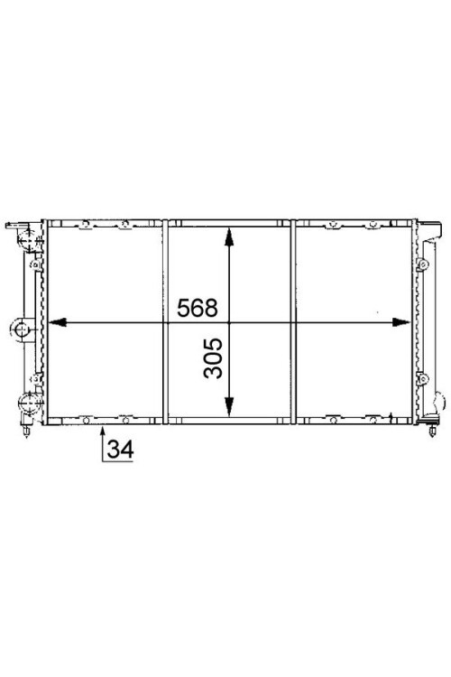 Kühlmittelkühler VW PASSAT II