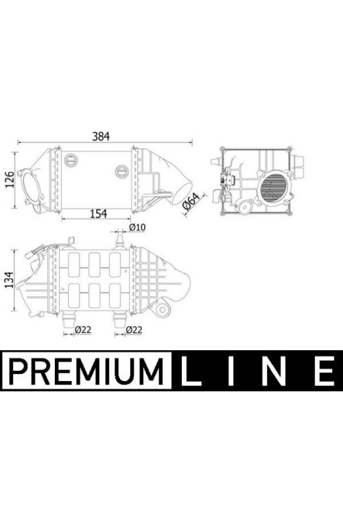 Ladeluftkühler BMW 5/6 F06.F10.F12.F13