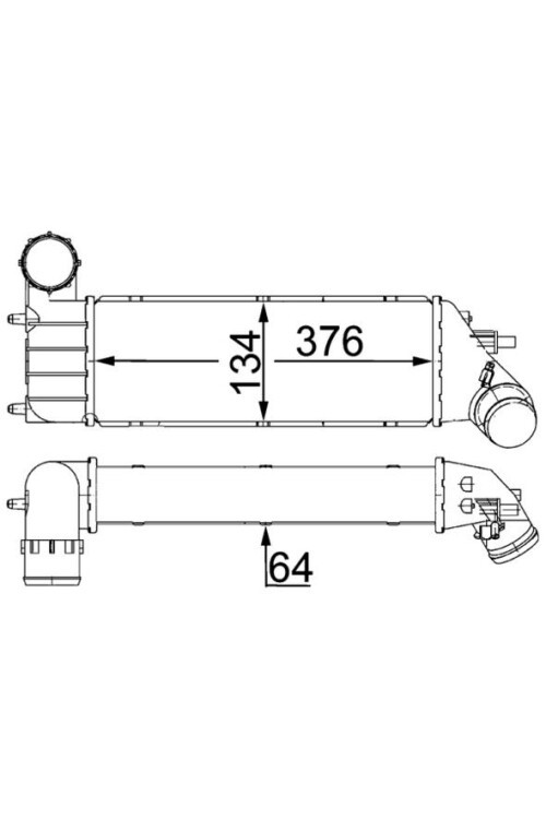 Ladeluftkühler CITROEN C 8