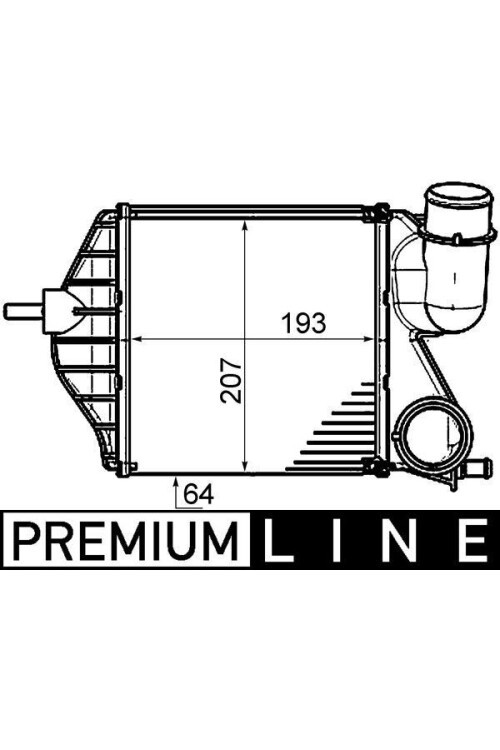 Ladeluftkühler FIAT Idea/ LANCIA MUSA