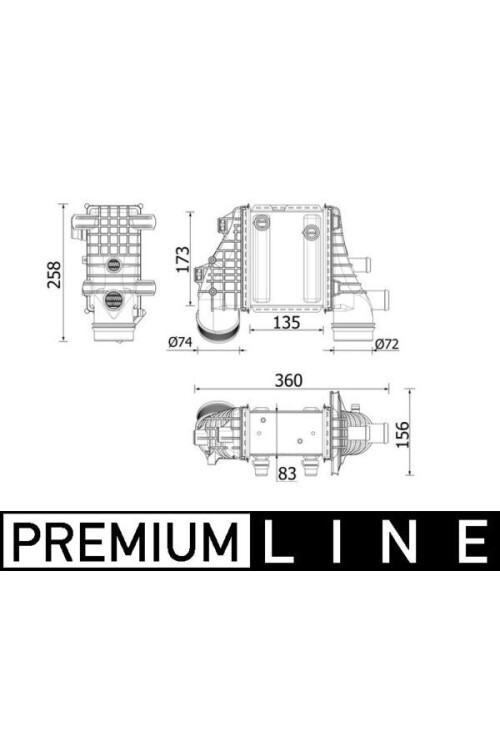 Ladeluftkühler MERCEDES BENZ AMG-GTS/R/C