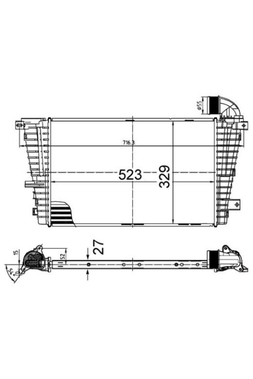 Ladeluftkühler OPEL ASTRA H 04-