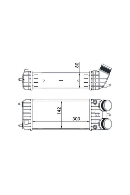 Ladeluftkühler PEUGEOT 208 CITROEN DS3