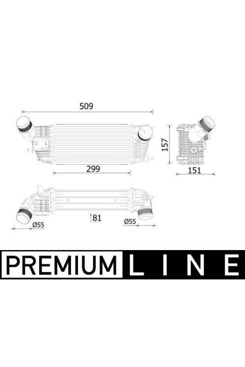 Ladeluftkühler PEUGEOT 508