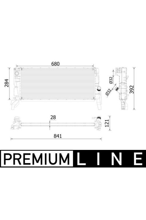 MOTOR SU RADYATORU BMW F45 F48 MINI F54 F56 F60 PREMIUM LINE