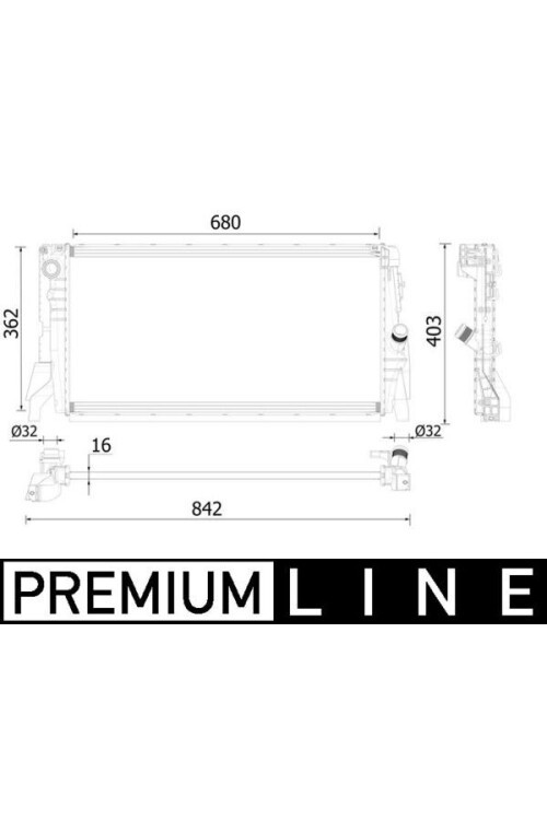 MOTOR SU RADYATORU MINI F55 F56 14>17 PREMIUM LINE