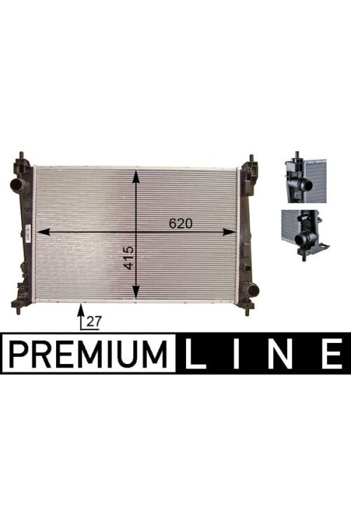 RADYATÖR CORSA D 05>PUNTO 05>BRAVO II 07>1.3 JTD-1.7CDTI MEK AC KLİMASIZ 620x395x27
