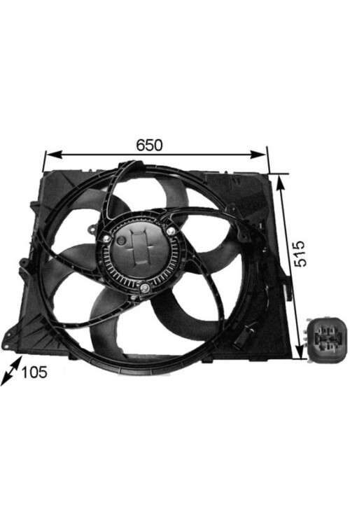 RADYATOR FANI KOMPLE BMW N43 N45 N46 N52 N53 E81 E82 E87 E88 E90 E91 E92 E93 E84 E89