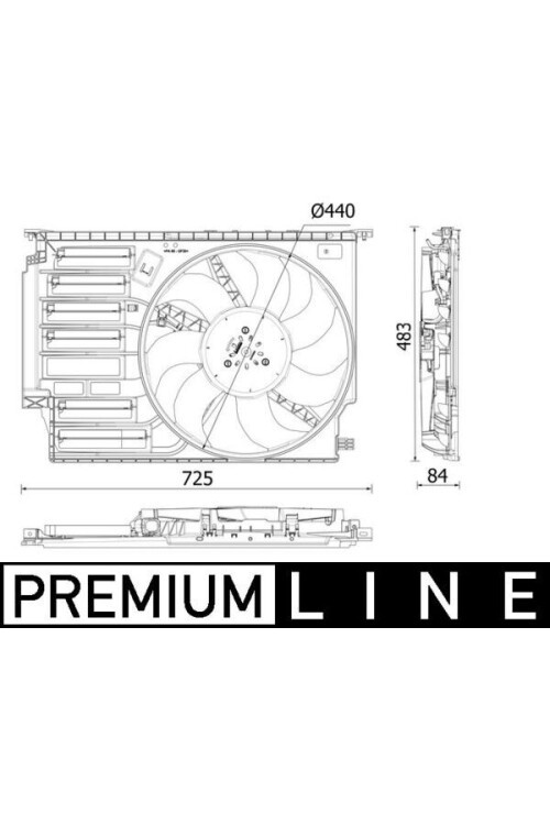 RADYATOR FANI PREMIUM LINE BMW F45 F48 MINI F56