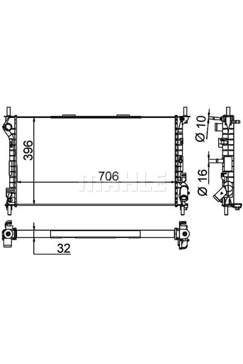 RADYATÖR FORD TRANSIT CONNECT