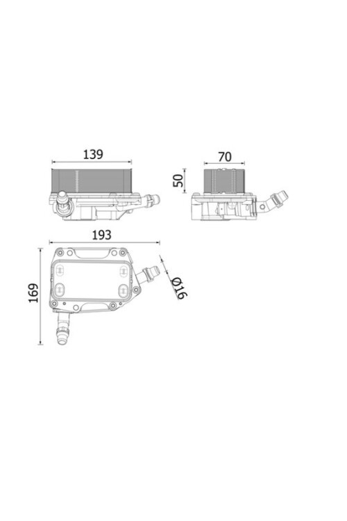 SANZIMAN YAG SOGUTUCU BMW F45 F48 F39 MINI F54 F56 F57 F60 PREMIUM LINE