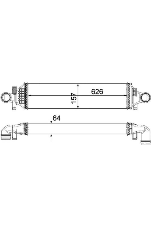 TURBOSARJ RADYATORU MERCEDES W176 W246 C117 X117 X156