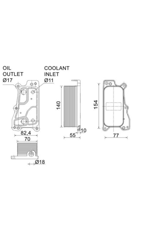 YAG SOGUTUCUSU MERCEDES M272 W203 W204 C209 C219 W211 W212 W221
