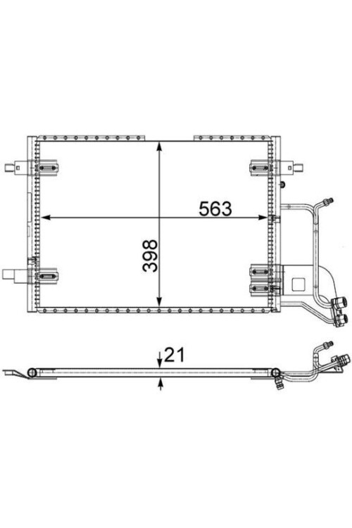 KLİMA KONDENSERİ PASSAT 96-00 A4 95-00 610x420x19