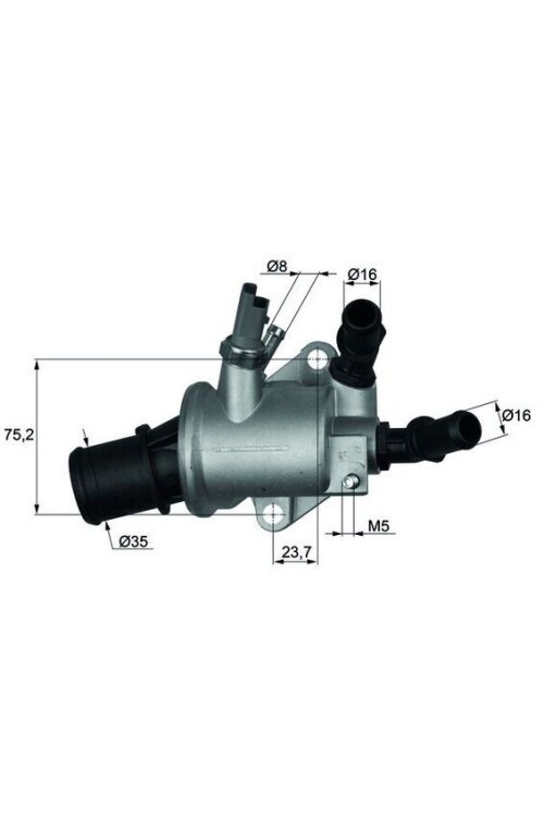 TERMOSTAT KOMPLE 159-GRANDE PUNTO-CROMA-ASTRA H-VECTRA C-ZAFIRA-SIGNUM- 9-3 - 9-5 1.9 CDTI 88C