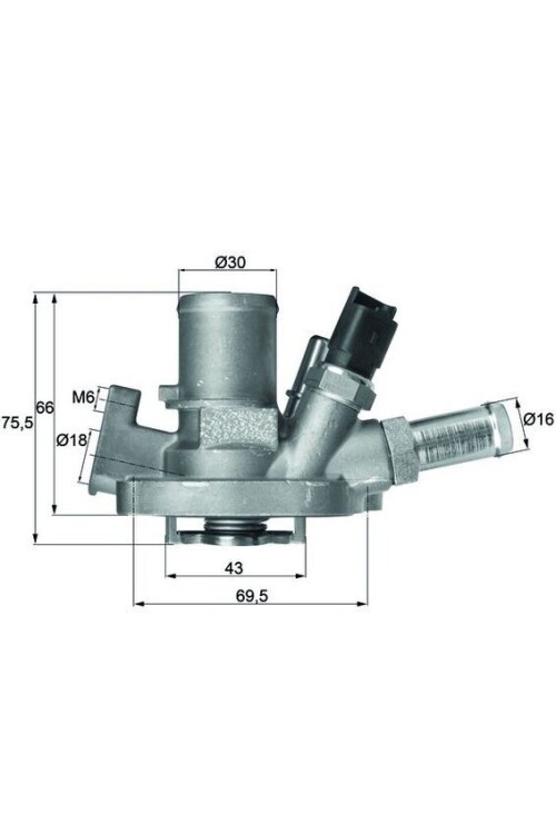 TERMOSTAT MUSURLU 80 C ALFA ROMEO GIULIETTA 10> MİTO 11> FIAT EGEA 16> 500X 14> 500L 12> JEEP RENEGADE 14> COMPASS 17> LANCIA DELTA III 07>14 1.4 1.4T