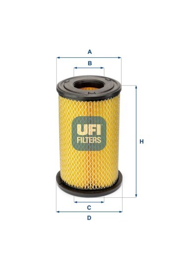 HAVA FİLTRESİ NISSAN SKYSTAR PICK UP 2.5L YD25DDTi D22 03-> / NP300 2.5L YD25DDTi Euro5 D22 10->