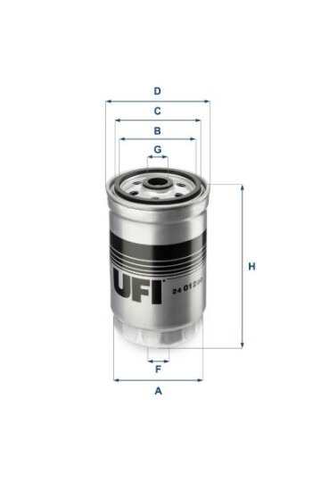 YAKIT FİLTRESİ HYUNDAI ACCENT ERA. GETZ 1.5L D4FA 06-10 / SONATA 2.0L D4EA 06-11 / i30 1.4L 1.6L CRD i 12-> / SANTAFE D4EB 06-09 / KIA RIO 1.5L CRDİ 0