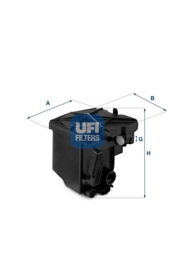 YAKIT FİLTRESİ PARTNER-206-207-307-308-407-BERLINGO-C2-C3-C4-C5-FIESTA-FOCUS-C-MAX-TEPEE 1.6HDI