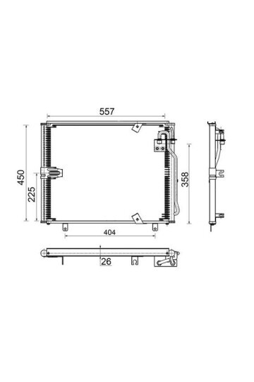 A/C-Kondensator BMW 5 E34 / 7 E32