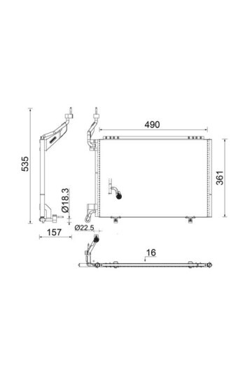 A/C-Kondensator FIESTA JA8 CCN