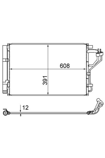 A/C-Kondensator HYUNDAI I30 / KIA CEED