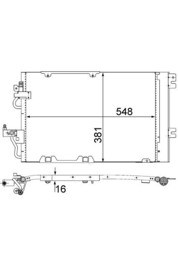 A/C-Kondensator OPEL ASTRA H PETROL