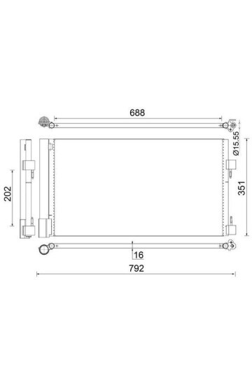 A/C-Kondensator RENAULT LAGUNA 2007