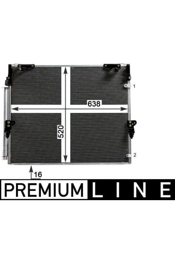 A/C-Kondensator TOYOTA LANDCRUISER VDJ20