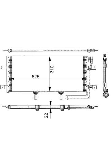 A/C-Kondensator VW TRANSPORTER T4