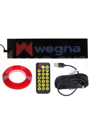 ARAÇ İÇİ ARABA IŞIĞI LED EKRAN 20x64 10.2x34.8cm