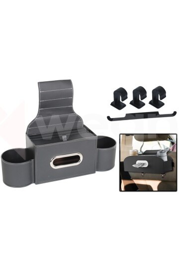 ARAÇ İÇİ KOLTUK ARKASI ORGANİZERİ SİYAH