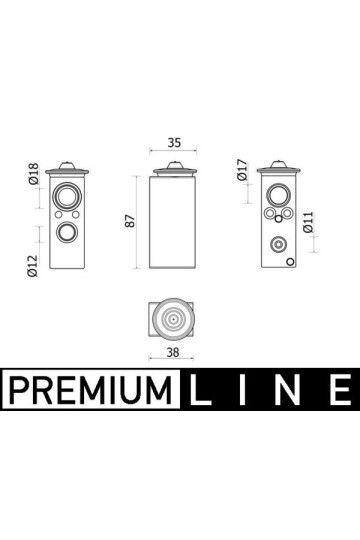 Expansionsventil und Orifice Tube OPEL CROSSLAND