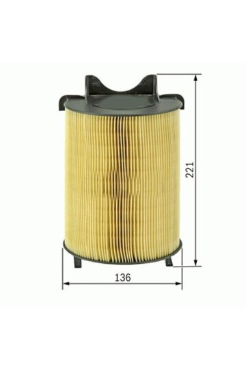 HAVA FİLTRESİ CADDY III-PASSAT-GOLF V-JETTA III-TOURAN-TIGUAN-LEON-OCTAVIA-ALTEA 1.4TSI-1.6-2.0FSI