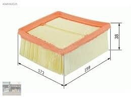 HAVA FİLTRESİ FORD FİESTA V 1.6 TDCİ 90HP 11.04-