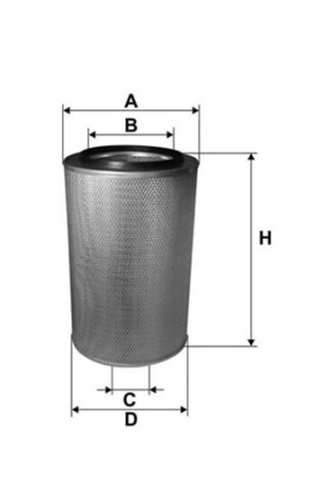 HAVA FİLTRESİ MERCEDES HP 677 . CH 1254 C 17225/3-AM 414-AF 4058