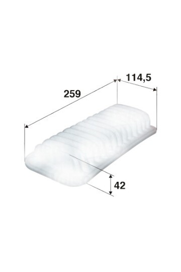 HAVA FİLTRESİ TOYOTA YARIS 1.3L 2SZ-FE SCP12 99-05 1.0L 1SZ-FE SCP10 99-05 1.0L 1KR-FE KSP90 06-11 / DAIHATSU SIRION 1.0L 1KR-FE M300 05-> / P107 05> 