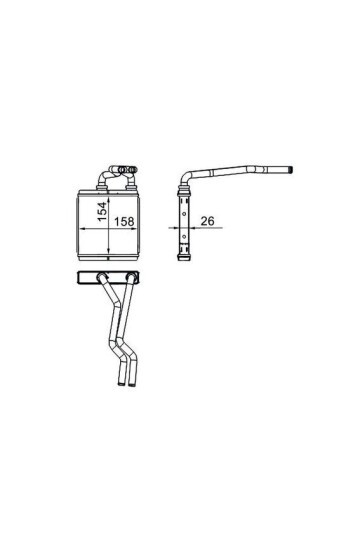 Innenraum-W rmetauscher OPEL AGILA B
