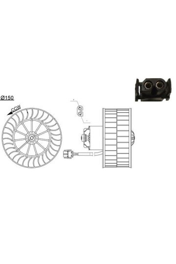 KALORIFER MOTORU BMW E36 12V KLIMASIZ