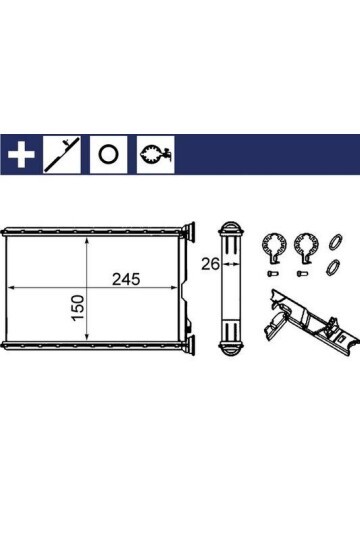 KALORIFER RADYATORU BMW E87 E90 F26 F25 E84 E92 E91 E81