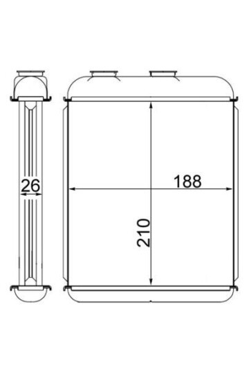 KALORİFER RADYATÖRÜ BRAZİNG ASTRA F-ASTRA G-ASTRA H YÜZÜKLÜ MEK OTOM 208x183x26