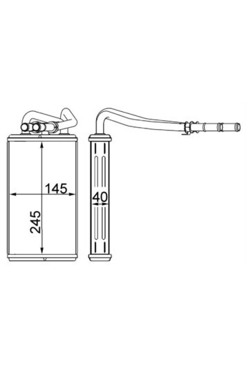 KALORİFER RADYATÖRÜ FORD TRANSİT 93> T12-T15 ALÜMİNYUM KLİMALI