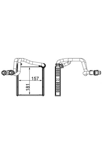 KALORİFER RADYATÖRÜ GOLF VI -JETTA IV-1.2TSI-1.4TSI-1.6-2.0TDI 181x157x22