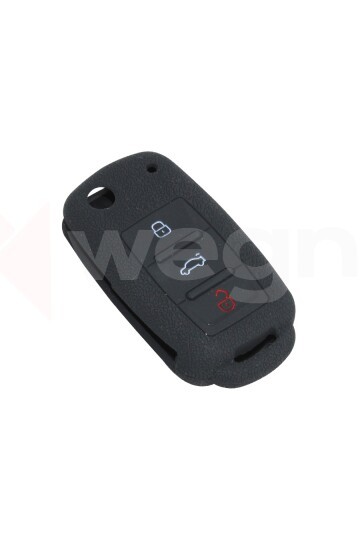 KONTAK ANAHTAR KUMANDA KORUYUCU KILIF SİLİKON SİYAH VW CADDY-JETTA-POLO-GOLF 6-SEAT LEON