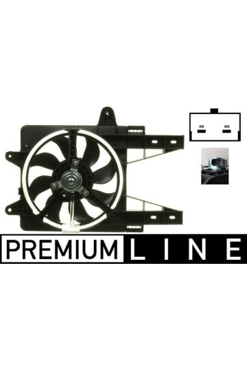 Kühlmittelkühler-/Kondensator-Lüfter FIAT PUNTO