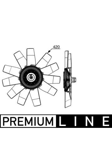 Kühlmittelkühler-/Kondensator-Lüfter FORD TRANSIT
